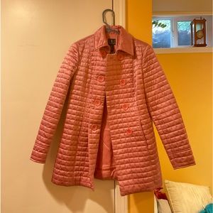 International Concepts (S) Ployester Pink Button-Up Jacket